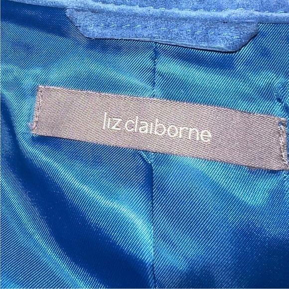 Liz Claiborne- Blue button up coat - Picture 6 of 7